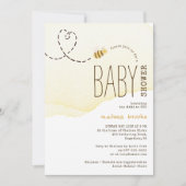 Sweet Bumble Bee Baby shower Kaart (Voorkant)