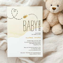 Sweet Bumble Bee Baby shower Kaart