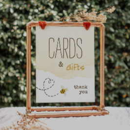 Sweet Bumble Bee Baby shower Kaarten en geschenken Poster