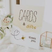 Sweet Bumble Bee Baby shower Kaarten en geschenken Reclamebord Met Voetstuk