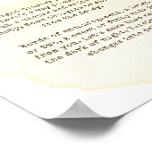 Sweet Bumble Bee Baby shower nachtluiers teken Poster (Hoek)