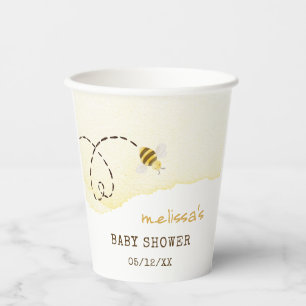 Sweet Bumble Bee Baby shower Papieren kopjes Bekers