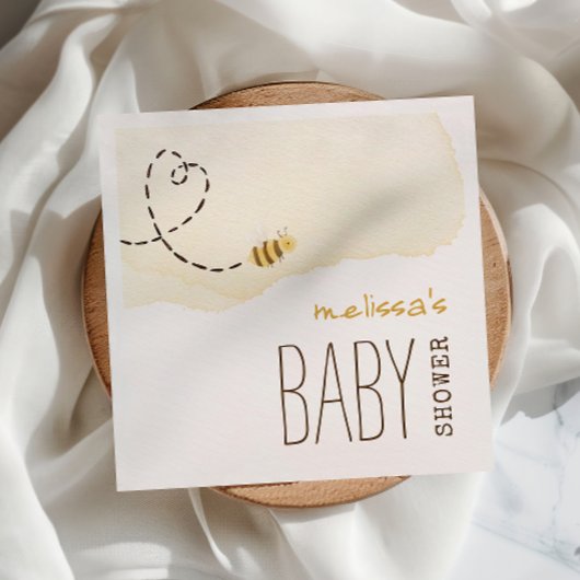 Sweet Bumble Bee Baby shower servetten