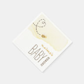 Sweet Bumble Bee Baby shower servetten (Hoek)