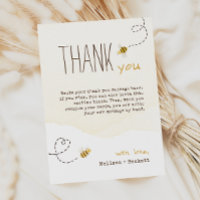 Sweet Bumble Bee Baby shower verticaal