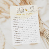 Sweet Bumble Bee Baby Word Scramble Game Kaart