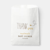 Sweet Bumble Bee Bedankt Baby shower gunstzak Bedankzakje (Voorkant)