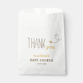 Sweet Bumble Bee Bedankt Baby shower gunstzak Bedankzakje