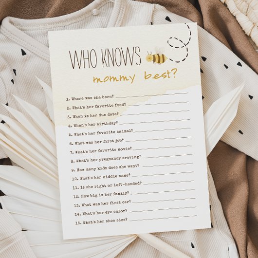 Sweet Bumble Bee Wie Weet Mama Beste Kaart