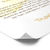 Sweet Bumblebee Baby shower Familietradities Sign Poster (Hoek)