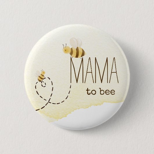Sweet Bumblebee Baby shower Mama to Bee Button (Voorkant)
