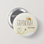 Sweet Bumblebee Baby shower oma naar Bee Button (Voorkant /achterkant)