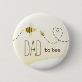 Sweet Bumblebee Baby shower Papa naar Bee Button (Voorkant)