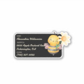 Sweet Bumblebee Bagage ID Sticker (Voorkant)