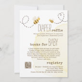 Sweet Bumblebee Mama om in één Baby shower te zijn Kaart (Achterkant)