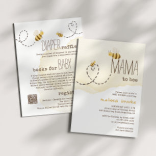 Sweet Bumblebee Mama om in één Baby shower te zijn Kaart