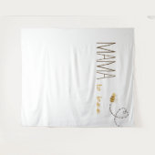 Sweet Bumblebee Mama to Bee Baby shower Achtergron Wandkleed (Voorkant (horizontaal))