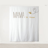 Sweet Bumblebee Mama to Bee Baby shower Achtergron Wandkleed (Voorkant)