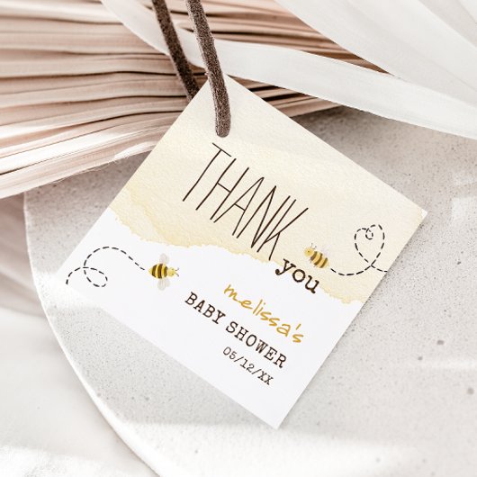 Sweet Bumblebee Mama to Bee Baby shower Bedankt Bedankjes Labels