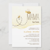 Sweet Bumblebee Mama to Bee Baby shower Invitation Kaart (Voorkant)