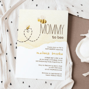 Sweet Bumblebee Mama to Bee Baby shower Kaart