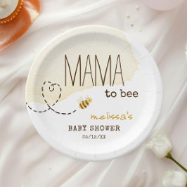 Sweet Bumblebee Mama to Bee Baby shower Papieren Bordje