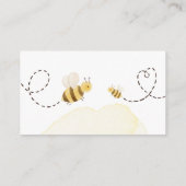 Sweet Bumblebee Mama to Bee Baby shower Registry Informatiekaartje (Achterkant)