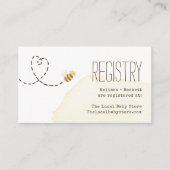 Sweet Bumblebee Mama to Bee Baby shower Registry Informatiekaartje (Voorkant)