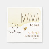 Sweet Bumblebee Mama to Bee Baby shower servetten (Voorkant)