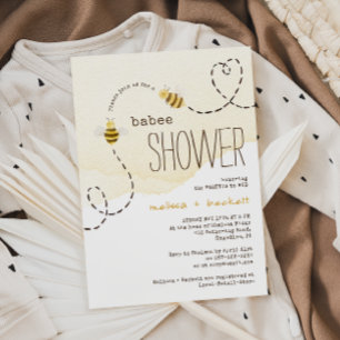 Sweet Bumblebee Paren Babee Douche Kaart