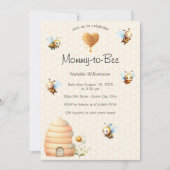 Sweet Bumblebees Baby shower Invitation Kaart (Voorkant)