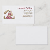 Sweet Bunnies ・ Bunny & Heart Visitekaartje (Voorkant / Achterkant)