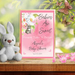 Sweet Bunny-Baby shower baby's zijn een lekker pak Poster<br><div class="desc">Sweet kleine roze baby shower van een roze konijntje "Baby's zijn lief" "Alsjeblieft,  neem een Treat" teken een composietontwerp van een feestelijke Design.</div>