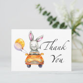 Sweet bunny baby shower dank je creditcard kaart (Staand voorkant)