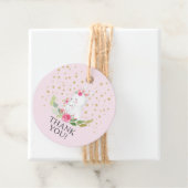 Sweet Bunny Baby shower Favor Gift Label (In situ)