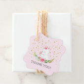 Sweet Bunny Baby shower Favor Gift Label (In situ)