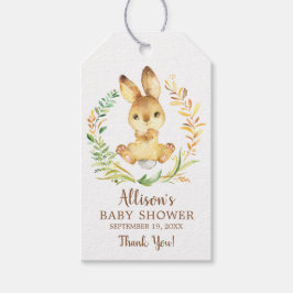 Sweet Bunny Baby shower Favor Gift Label Cadeaulabel