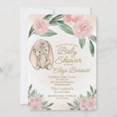 Sweet Bunny Baby shower Invitation Kaart (Voorkant)