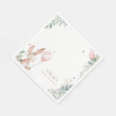 Sweet bunny baby shower servet (Hoek)