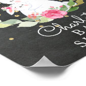 Sweet Bunny Baby shower Welkomstteken Poster (Hoek)