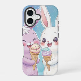 Sweet Bunny Bliss - Kawaii Anime Telefoonhoesje iPhone 16 Hoesje