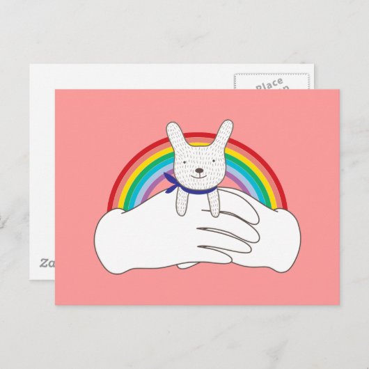 Sweet Bunny Briefkaart (Voorkant / Achterkant)