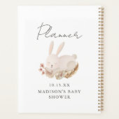Sweet Bunny Calligraphy Baby shower Planner (Achterkant)
