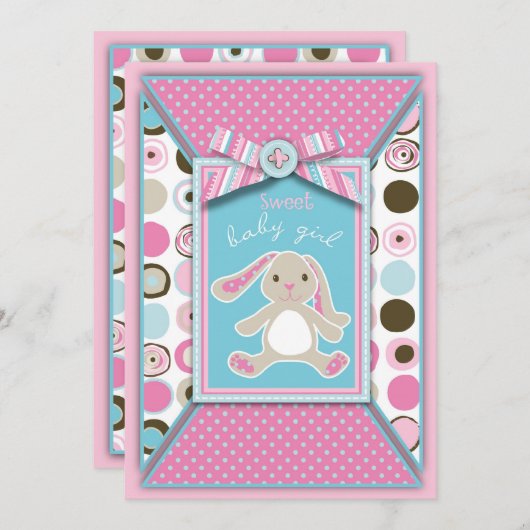 Sweet Bunny Card 2 Kaart (Voorkant / Achterkant)