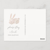 Sweet Bunny Change of Address Moving Briefkaart (Achterkant)