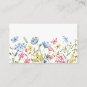 Sweet Bunny Elegant Floral Insert Card Informatiekaartje (Achterkant)
