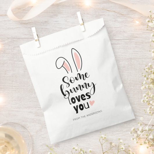 Sweet Bunny ervaart een beetje Bunny houdt van je  Bedankzakje (Geknipt)