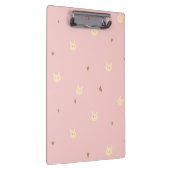 Sweet Bunny & Hearts Seamless Pattern – Cute Pink  Klembord (Rechts)