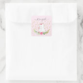 Sweet Bunny It'a Girl Favor Sticker (Tas)