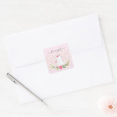 Sweet Bunny It'a Girl Favor Sticker (Envelop)